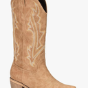 Cowboy Boots for Women Mid Calf Black Cowgirl Boots Square Toe Western Boots Womens Cowboy Boots Chunky Heel botas vaqueras para mujer, Tan, 8