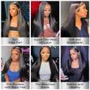 ASHINE 5x5 HD Lace Closure Straight Human Hair 5x5 Real HD Lace Closure Invisible Bleached Knots Pre Plucked with Baby Hair Natural Hairline 14 Inch