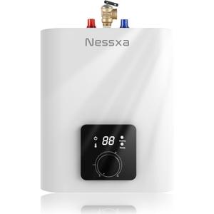 1.8 Gallon Electric Mini Tank Water Heater, 110V 1500W Point of Use On Demand Under Sink Instant Hot Water Heater for Home Kichen Bathroom