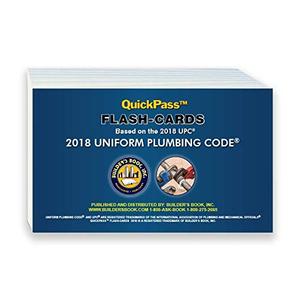 Uniform Plumbing Code QuickPass Flash-Cards Based on The 2018 UPC, Format: Paperback