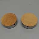 Ashtray with Lid for Outside Patio, 2 Pack Windproof Ash Tray, Silver Stainless Steel Smokeless Ashtray for Outdoor Home Office Tabletop Patio Outdoor Balcony, Small