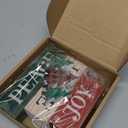 Lineshading 4 Pcs Christmas Table Decor Christmas Tree Centerpiece Joy Peace Love Sign Rustic Decorative Tree Block Signs Gift Winter Tiered Tray Decor Farmhouse for Home Xmas Party Kitchen Shelf