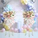 2 Pcs Gold Flower Stand Display -41.3IN Flower stand for Wedding, Metal flower Display Stand for Wedding Bases Para Arreglos Florales flower Stand display gold centerpieces for wedding