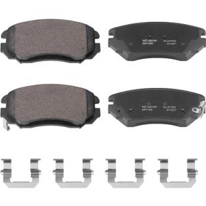 Premium Ceramic Disc Brake Pad Set - Compatible with Select Buick Cascada, LaCrosse, Regal; Cadillac ELR; Chevrolet Equinox, Impala, Malibu; GMC Terrain; Saab 9-5 + More; FRONT