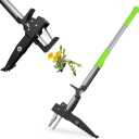 ORIENTOOLS 4 Claws Weed Puller Tool, Stand Up Weed Puller with Long Ergonomic Handle, Weed Puller Tool Stand Up Heavy Duty, Dandelion Picker, Garden Tools for Weeding, Weed Remover Tool for Lawn, Yard