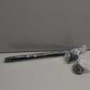 Shower Curtain Rod Spring Tension:Black Shower Rods for Bathroom 34 to 43 Inch,1 Inch Modern Heavy Duty Adjustable Tension Shower Curtain Rod No Drilling No-Slip Easy Install,Matte Black