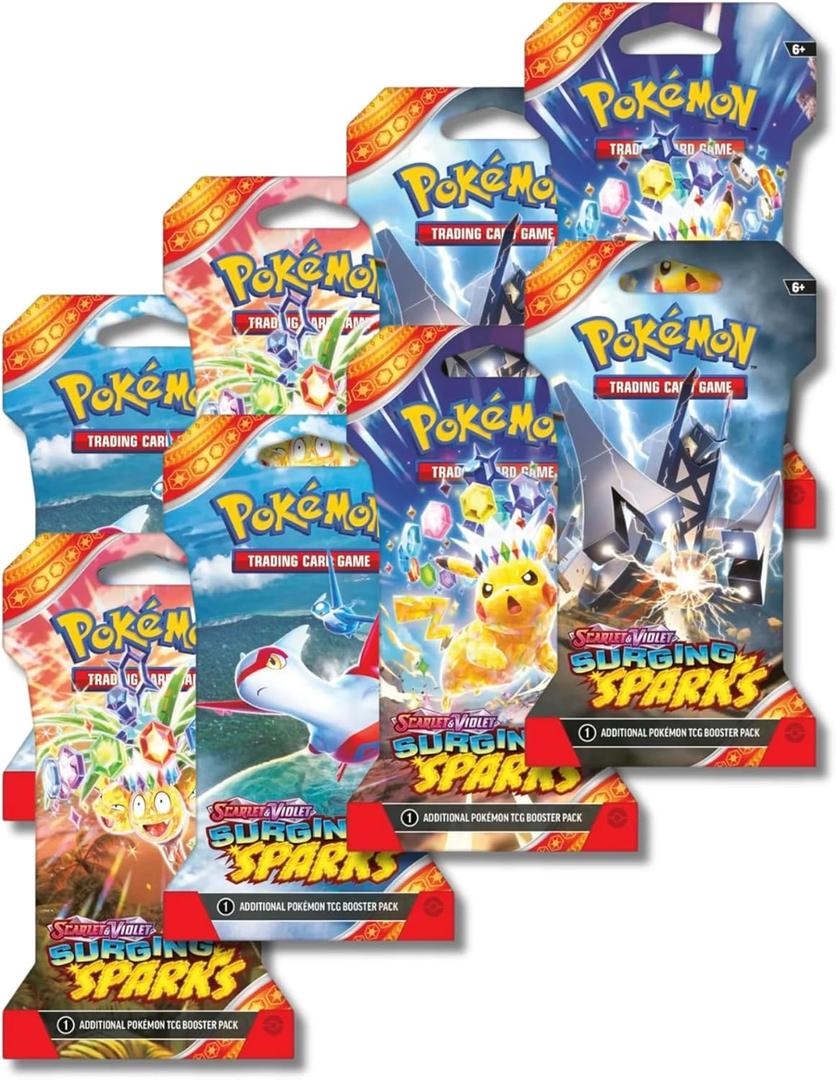 Surging Sparks Sleeved Eight (8) Booster Packs