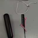 Numoya Go Brush Pro - Cordless Hair Straightener Brush Portable Comb for Travel, USB Charging, Fast Heating, with LCD Display (Black)