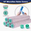 Mister Rui 9-Piece 18" Paint Roller Kit with Extension Pole 4 FT