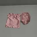 Kaome 100% Mulberry Silk Bonnet for Sleeping Women, 22 Momme Double Layer Silk Hair Wrap, Non-Slip Sleep Cap with Adjustable (Pink)