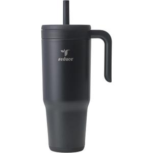 REDUCE Chiller Vacuum Insulated 40 oz Tumbler with Spill-Proof Silicone Straw - Sustainable Tritan Lid with Water Intake Markers - Soft Sit Base Travel Mug - Dishwasher Safe - Phantom