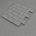 Art3d 10-Sheet Peel and Stick Backsplash, 12 in. x 12 in. Subway 3D Wall Panels, Mono White with Gray Grout