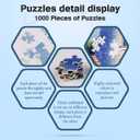 1000 Pieces Jigsaw Puzzles for Adults 1000-Pieces Puzzles Jigsaw Puzzles Impossible Hard Difficult Challenging Puzzles for Teens Windmill Town Garden Forest River Landscape Puzzle 28 x 20 inch