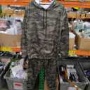 Men's Military Tracksuits 2 Piece Color Block Pullover Hoodie and Sweatpants Casual Athletic Sweatsuits Set for Men, M