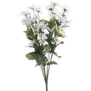 Factory Direct Craft White Artificial Daisy Bush - Bouquet of Daisies Silk Flowers for Spring and Summer Flower Arrangements Home Decor, Party, Wedding, and Special Event Decorations
4 Pack
