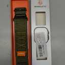 Bandletic Nylon Band Compatible with Apple Watch Ultra 3/Ultra 2 Bands for Men 49mm 46mm 45mm 44mm 42mm(Series 3), Rugged Tactical Sport Loop for iWatch Series 11 10 9 8 7 6 5 4 SE 3 2 1, L-Army Green