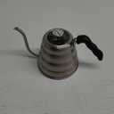 Barista Warrior Gooseneck Kettle for Pour Over Coffee and Tea with Thermometer for Exact Temperature, Precision Pour Drip Spout, Stainless Steel, Compatible with all Stove Tops (1.2 Liter, 40 fl oz)