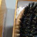 Belula 100% Boar Bristle Hair Brush Set (Medium). Soft Natural Bristles for Thin and Fine Hair. Restore Shine And Texture. Wooden Comb, Travel Bag and Spa Headband Included!