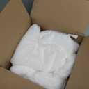 Waarms 3 Pack Snowy White Plush Dog Christmas Stockings, Bone Shape Faux Fur, Large Personalized Hanging Christmas Stockings for Dogs Pets Xmas Holiday Decoration