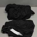 H.VERSAILTEX 1 Piece Sofa Cover for Armchair 32"-48" Bundle Square Ottoman Covers Ottoman Slipcovers (Black)