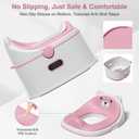 3-in-1 Toddler Potty Training Toilet for Boys & Girls - Convertible Potty Chair with Step Stool for Toddlers 1-3, Anti-Slip Design Toddler Toilet Seat - Removable & Easy to Clean (Pink)