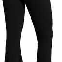 Sunzel Women's Crossover Flare Leggings with Pockets High Waist Yoga Pants High High Workout Gym Bootcut Leggings (Black, XL)