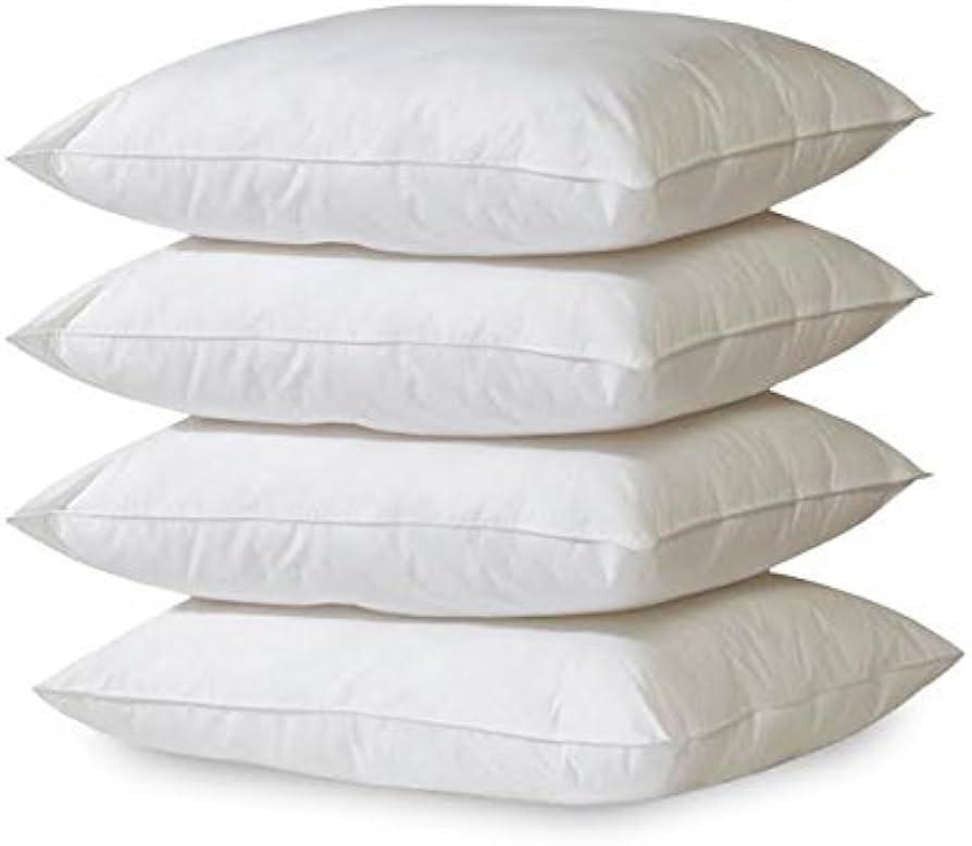 Bedding Bed Pillows for Sleeping (White), King Size, Set of 4, Hotel Pillow, Cooling Pillows for Side, Back or Stomach Sleepers