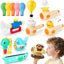 Joyreal 8 in 1 Sensory Toys for Kids with Whistle, Balloon Blower, Floating Blow Pipe Ball - Autism Sensory Product Oral Motor Therapy Tools - Speech Therapy Toys for Toddler 3+ Year Old Boy Girl Gift