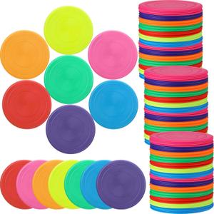 Vinsot 175 Pcs Flying Discs Bulk –7 Inch Flying Discs for Kids Dogs Outdoor Game Toy Kindergarten Teaching Soft Rubber Flyer Disc for Children Adults Sports Party Favors, 7 Colors