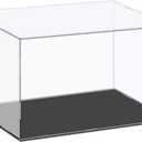 MECCANIXITY Acrylic Display Case Plastic Box Cube Storage Box Clear Small Assemble Dustproof Showcase 14.1x8.2x8 Inch for Collectibles Items