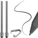 No Wore Out Titanium Alloy Replacement Fine Tips fit for Kindle Scribe Basic and Premium Pens Digital Pen, Smooth Ballpoint Note Taking Backup Nibs,2 Pcs (Space Gray)