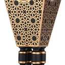 Bakhoor Incense Burner, Oud Frankincense Resin Burner 8.85Inches Tall,Charcoal Incense Burner - for Yoga, Spa Aromatherapy, Office & Home Decor (Trophy Shape) (Black)