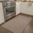 RESARE Kitchen Mats, Non-Slip Kitchen Mats for Floor, Absorbent Quick Dry Washable Kitchen Rugs in Front of Sink, Hallway, Laundry, Kitchen Floor Mat(Beige, 17"x 30")