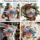 3 x Dragonfly Christmas Ornament 2025 - Dragonfly Gifts for Women Men, Gifts for Insect Lovers, Dragon Fly Lovers, Dragon Fly Themed Gift, Dragonflies Memorial Wooden Ornaments for Tree Decorations