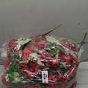 Tigeen 24 Bundles Peonies Artificial Flowers Faux Roses Silk Flowers Hydrangea Artificial Bouquet for Wedding Table Centerpiece Floral Vase Home Office Bridal Decor (Wine Red)