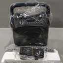 Karaoke Machine, Portable Bluetooth Speaker with 2 Wireless Microphones for Adults & Kids with Lights, Karaoke Microphone with PA System Supports USB/TF/FM/AUX for Home Party Home System Packages (Black)