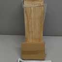 WOPITUES Wood Floating Shelves Set of 6, Shelves for Wall Decor, Farmhouse Shelf for Bedroom, Bathroom Storage Shelves, Book Shelves for Living Room - Rustic Brown (16.5 Inch)