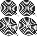 4 Pack ERS30M1 ERS30M2 Electric Stove Burner - Replacement for GE Hotpoint Kenmore,Electric Range Stove Burner Element Replacement 6"and 8" - Replaces WB30M1 and WB30M2 GE Stove Electric Burner