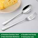 2 x Salad Forks Set,16-Piece 6.7 Inch Dessert Fork,Stainless Steel Tea Forks Set,Durable Dishwasher Safe Silverware Fork For Party Wedding Restaurant