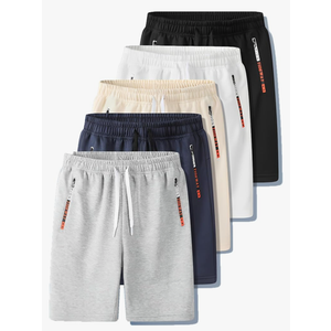 5 Pack Boys Athletic Shorts Quick Dry Basketball Shorts Lightweight with Pockets and Drawstring for Youth Kids