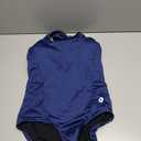 baleaf Women's Racerback Athletic One Piece Modest Bathing Suit (Large, Navy)