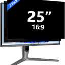 25 Inch Privacy Screen for Computer Monitor Eye Protection Anti Glare Blue Light Monitor Privacy Shield Screen 25 Inch 16:9 Aspect Ratio [2 Pack]