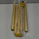 Gold Shower Curtain Rod 31 to 80 Inch,1 Inch Diameter Adjustable Spring Tension Stainless Steel Telescoping Rod,Easy Install,No Rust