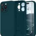 Magnetic for iPhone 15 Pro Case, Compatible with MagSafe, [Full Camera Protection][Screen Protector] Silicone Shockproof Protective Phone Case for iPhone 15 Pro 6.1", Deep Blue