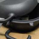 Oval Dutch Oven for Bread Baking 12 x 8 Inch, Pre-Seasoned Cast Iron Bread Oven for Sourdough, Dutch Oven Bread Loaf Pan for a Crispy Crust, 5QT