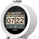 MOMILLA Alarm Clock for Kids Bedrooms, 7-Day Programmable 4 Alarms 8 Colorful Themes, Loud Clock for Heavy Sleepers Adults Teen Boys Girls, Easy to Set, White Noise Sound Machine, Hourly Chime