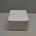 I00000 16 Oz 30 Count White Disposable Soup Bowls with Gold Rim, Plastic Bowls Disposable Premium Heavyweight Elegant Plastic Salad Bowl for Party