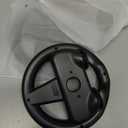 Orzly Steering Wheels for Nintendo Switch & OLED Console JoyCons, Racing Wheels for Mario Kart 8 Deluxe [Mariokart Switch Steering Wheel Joycon Controller Attachment Accessories]-TWIN PACK [2X Black]