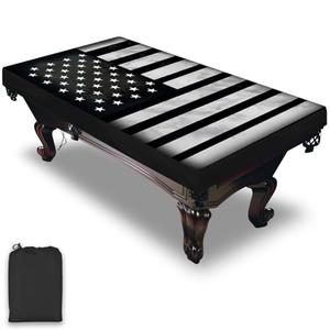 Pool Table Cover, Waterproof & Dustproof Outdoor/Indoor Polyester Taffeta Cloth Table Cover，Billiard Pool Table Cover Scratch-Resistant (9ft)