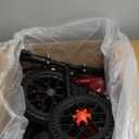 Knee Scooter, 350lbs Capacity, 13" Big PU Seat, Disc Brake Knee Walker, All Terrain Foldable Knee Scooter Walker with Bag for Foot Injuries Compact Crutches Alternative (Burgundy) (Red)